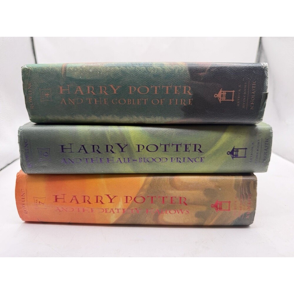 Harry Potter Hardcover Book Lot Of 3 Year  4, 6, 7